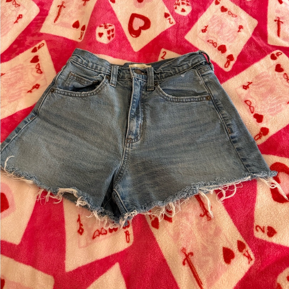 Universal Thread Blue Frayed Jean Shorts